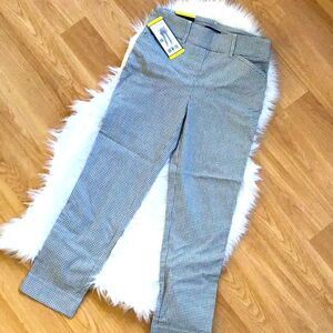 NWT Hilary Radley Pants Ankle Cropped White Back Combo Small